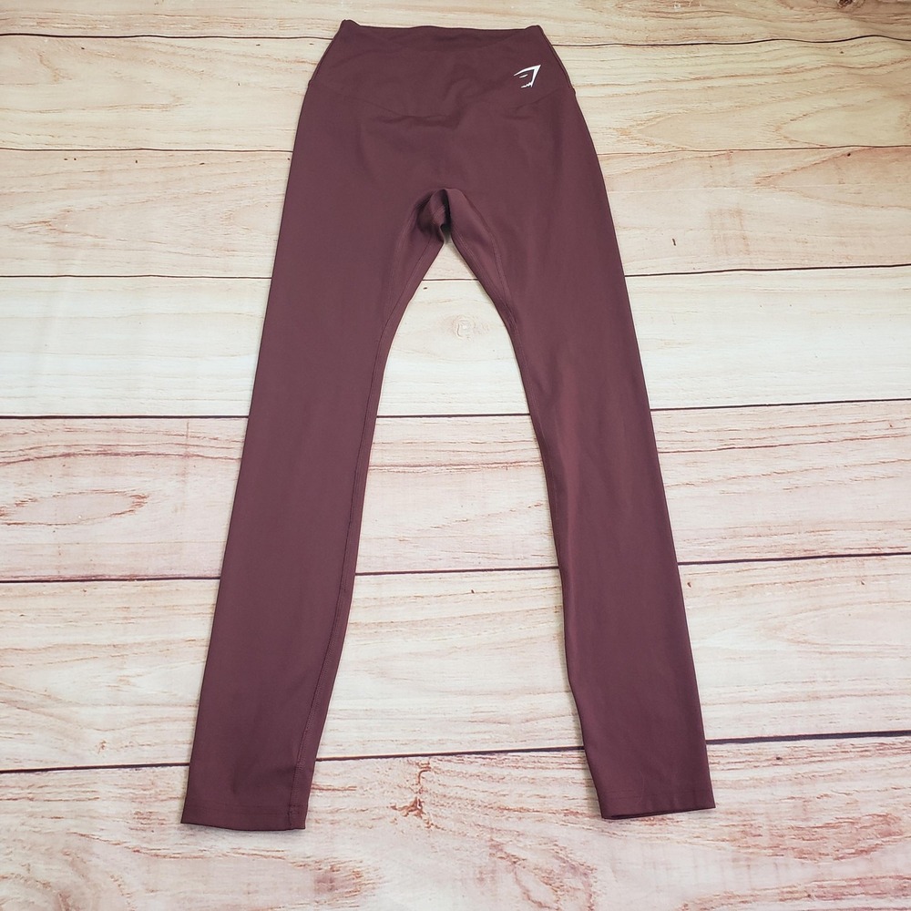 Gymshark Leggings Womens XS Purple High Rise Stretch Yoga Pants‎ Workout Gym